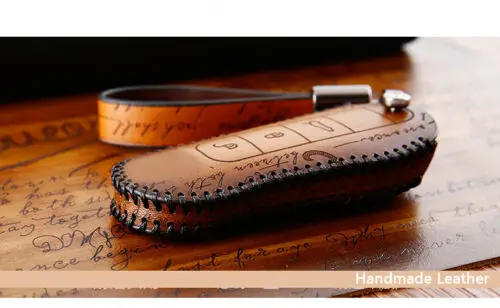 1 шт. Кожаный Автомобильный брелок для ключей в стиле ретро чехол держатель с