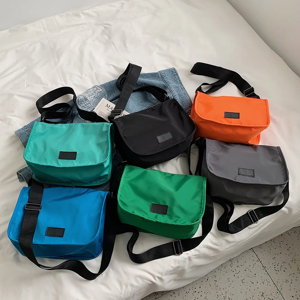 

Vintage Canvas Shoulder Crossbody Bags for Women Solid Color Messenger Bag New Ladies Casual Style Small Zipper Shopping Handbag