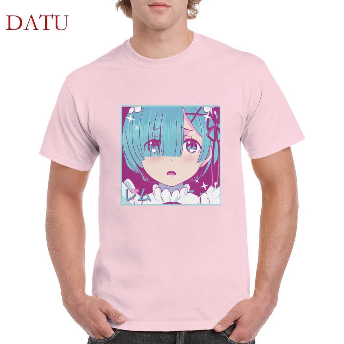 

Rem-ReZero print t shirt unisex 100% cotton kawaii cartoon anime graphic tshirt gothic punk top oversized men/women's T-Shirts