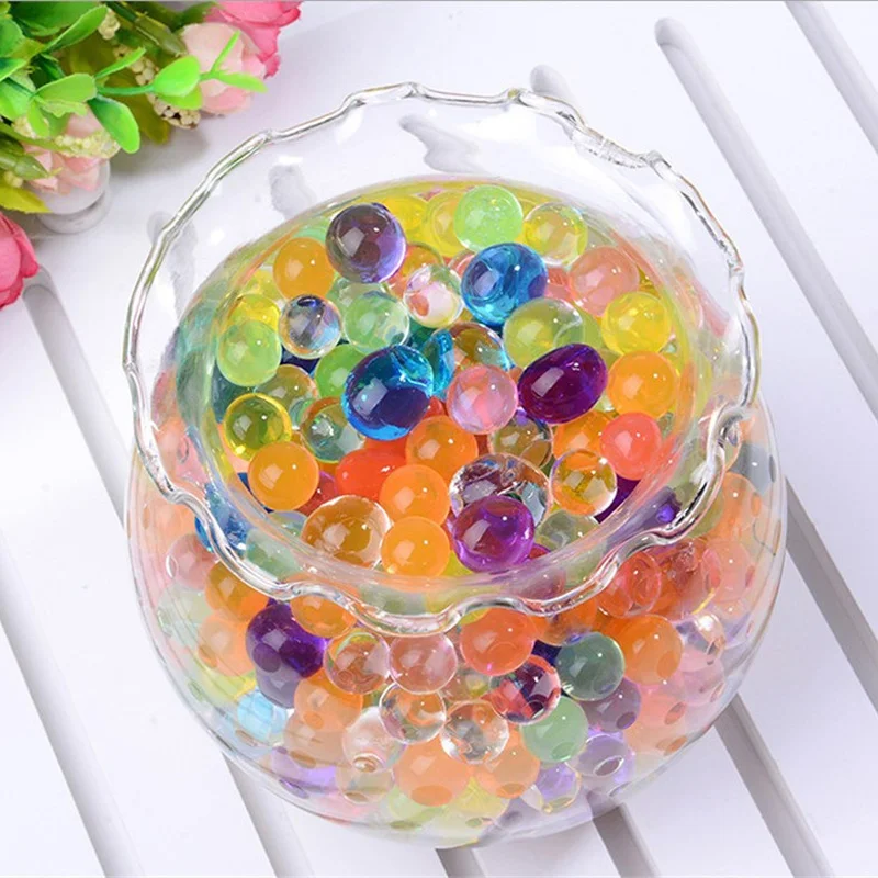 1000 шт. кристаллическая почва грязи расти Магия желе шарики из гидрогеля