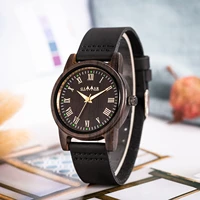 2019 creative women wood watches unique wooden luminous pointer quartz wristwatch ladies elegant fashion genuine leather hour tf
