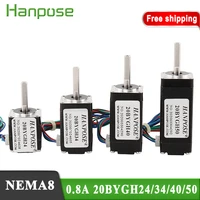 free shipping nema 8 stepper motor 20bygh243440 0 8a 12mn m 24mm 20 series motor for game machines accessories