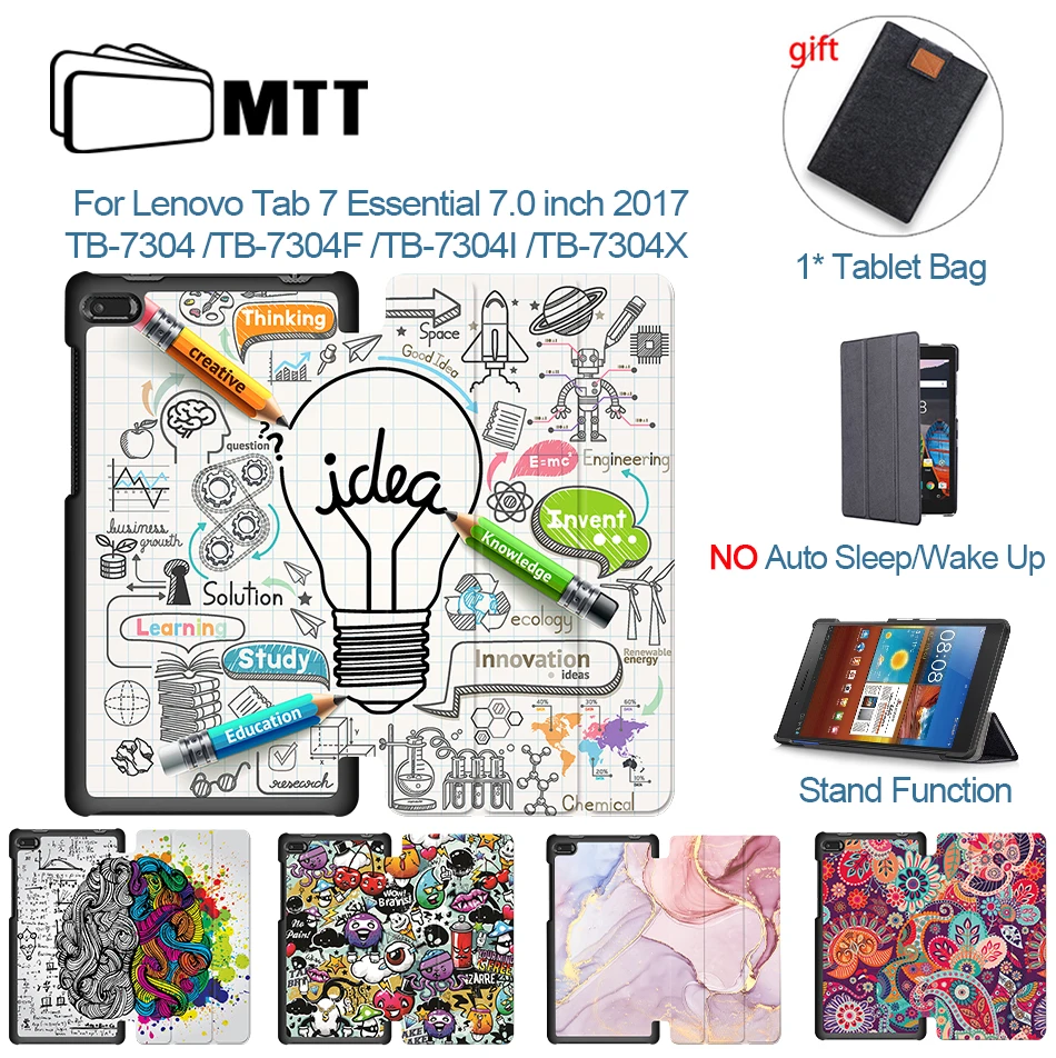 MTT чехол для планшета Lenovo Tab 7 Essential 0 дюйма TB 7304F 7304I 7304X 2017 дюймов Магнитный флип из