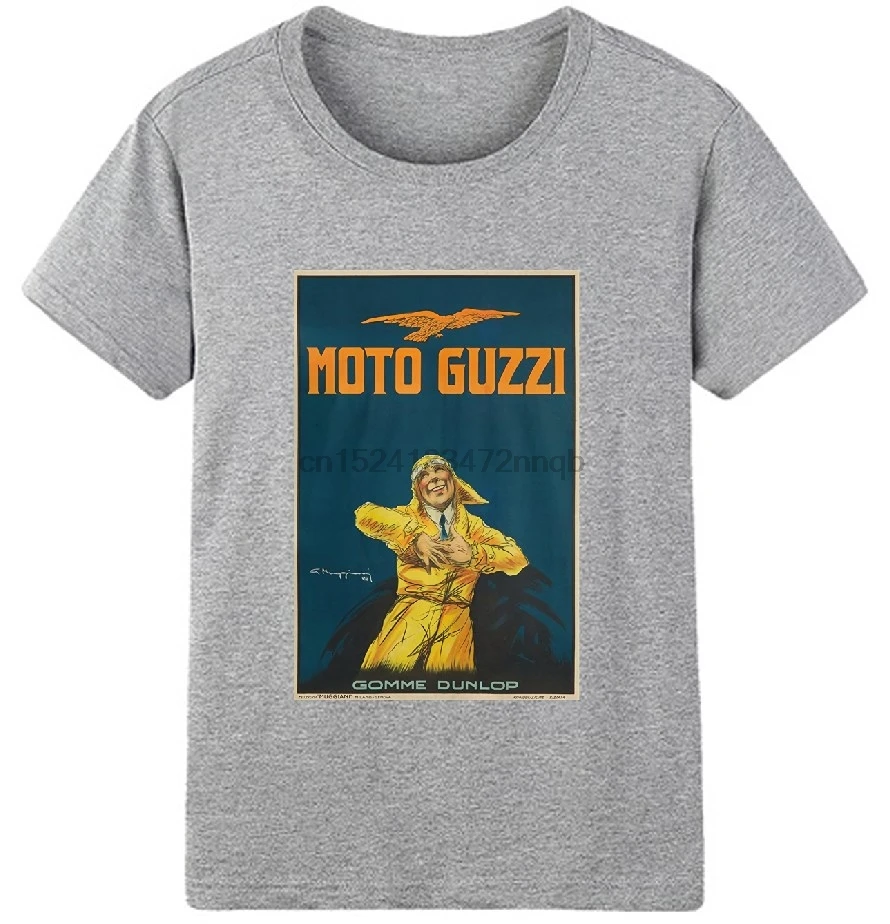 Винтажный постер Moto Guzzi (артист Джорджио муггиани) Италия c. 1917 (футболка премиум