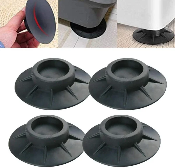 

4pcs Anti Vibration Washer Feet Pads Washing Machine Rubber Mat Anti-Vibration Pad Dryer Fridge Universal Fixed Non-Slip Pads