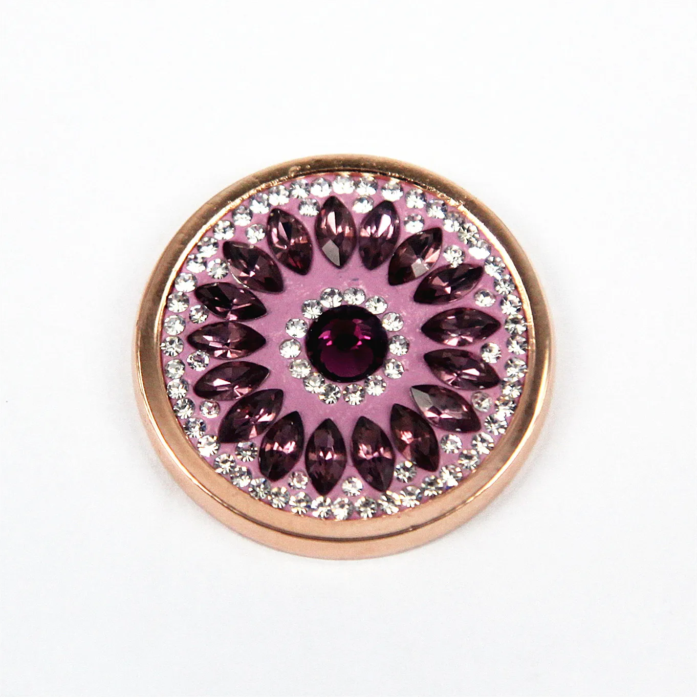 Vinnie дизайнерские ювелирные изделия 33 мм Делюкс Далия Цветок Монета диск для мой