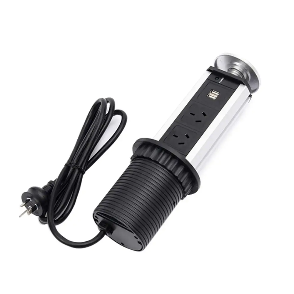 Скрываемая розетка зарядное устройство универсальное выдвижное электрическое 2