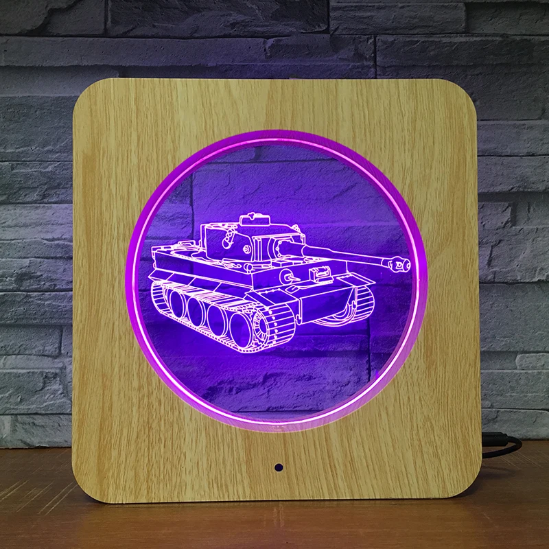 

Tank Car 3D LED Plastic Gram Night Light DIY Customized Lamp Table Lamp Kids Colors Gift Home Decor DropShipping Business 1487