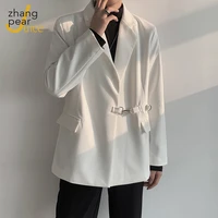 %c2%a0pattern suit fashion blazer waistcoat jacket white single button casual men blazer coat men trend street blazer