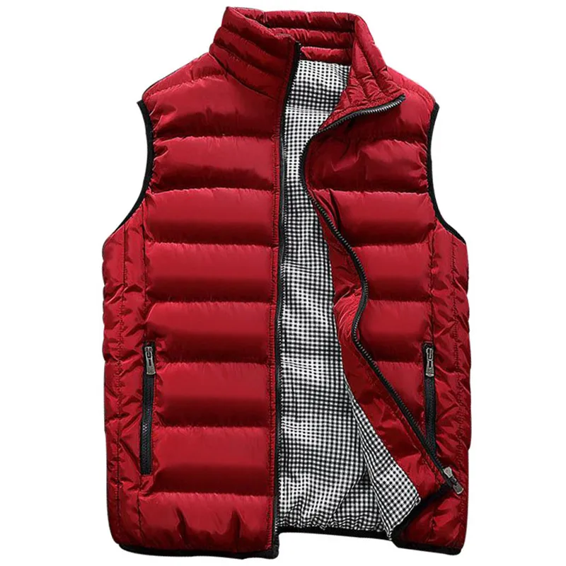 

men spring Vest male Waistcoat Outwear Vest men Slim Fit Winter Sleeveless jackets top sell Waistcoat thick windproof gilet vest