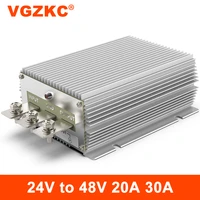 vgzkc 24v to 48v automotive power regulator converter 24v to 48v dc power booster dc dc transformer