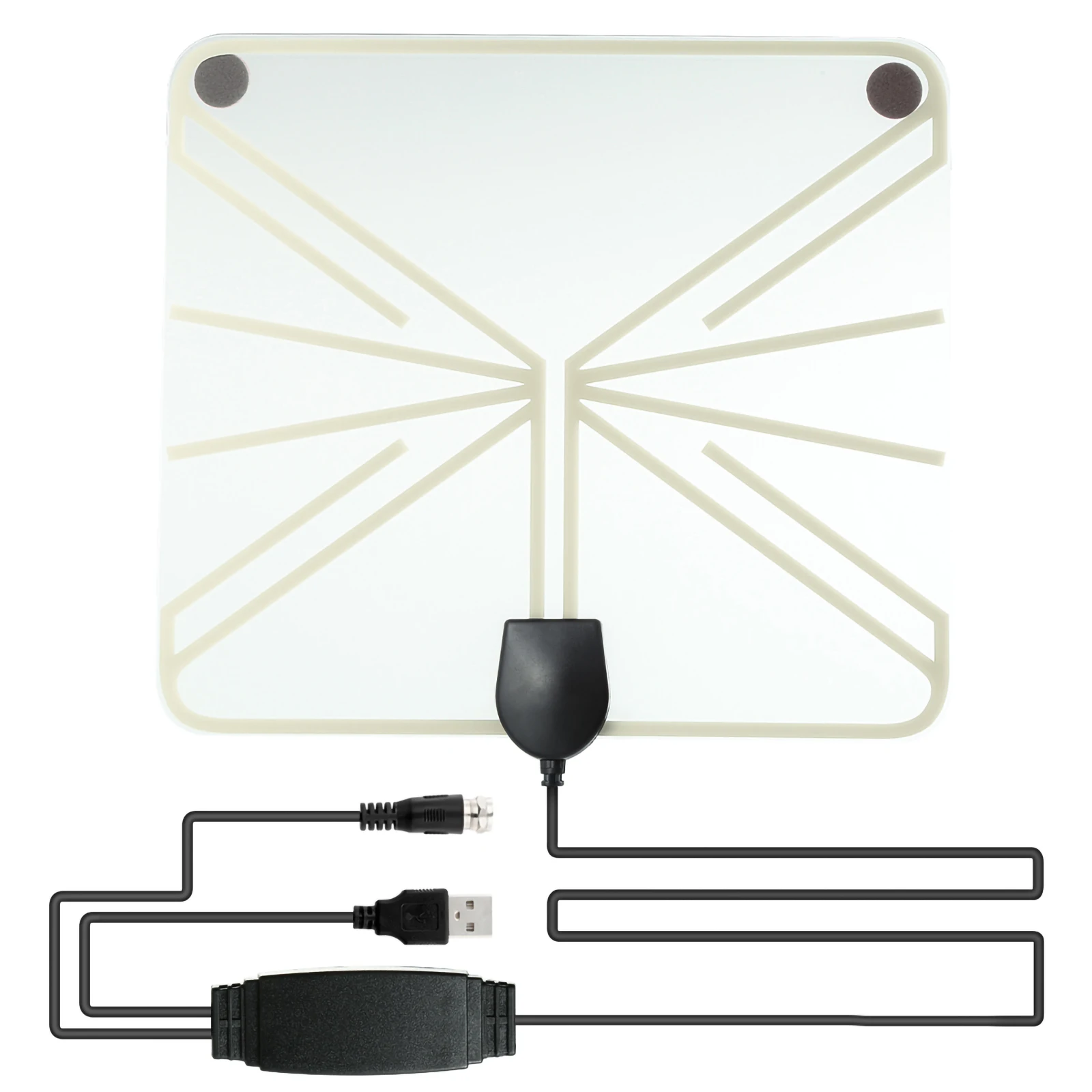 

50 -100Mile Range HDTV Clear View Antenna Digital Flat 1080P Amplified Booster