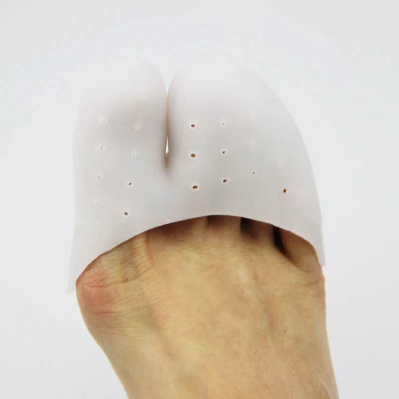 

Dropshipping 2pcs Silicone Gel Foot corrector Toe separator Thumb valgus protector Bunion adjuster Hallux Valgus Guard Feet care