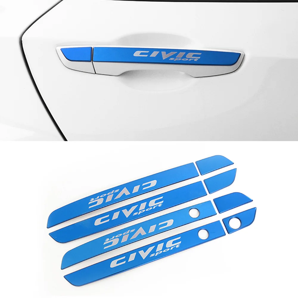 Наклейка на крышку чаши дверной ручки автомобиля наклейка отделку для Honda CIVIC 2016