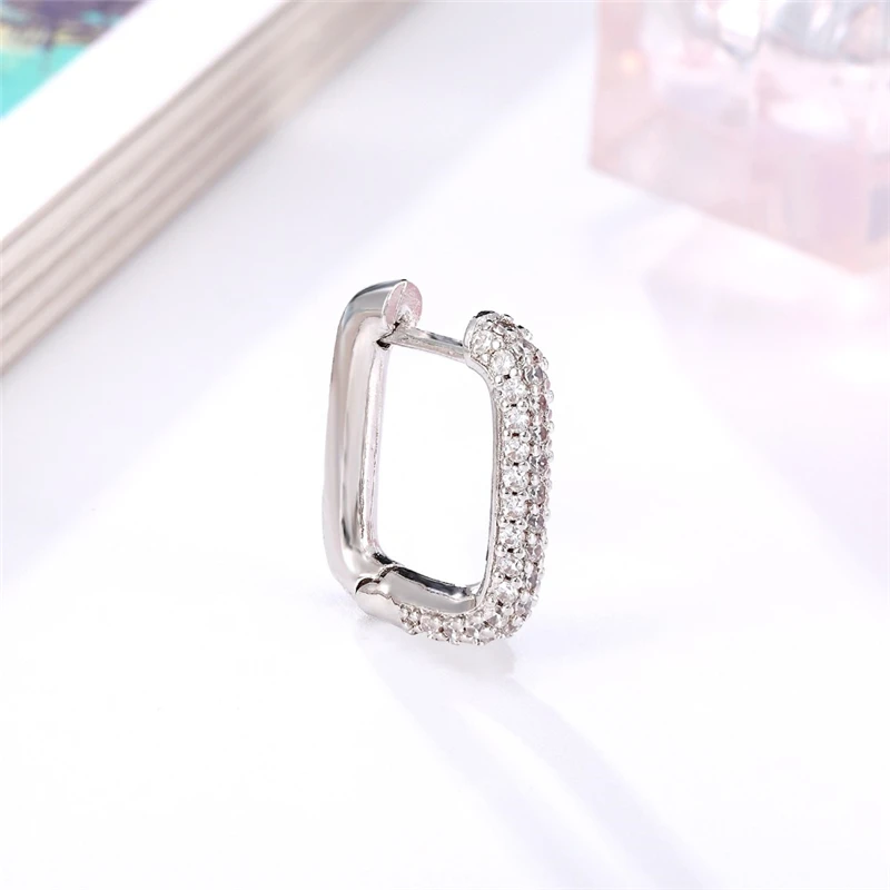 

New Fashion Colorful Rhinestone Earrings Women Bohemian Geometric Dangle Earring Accessories