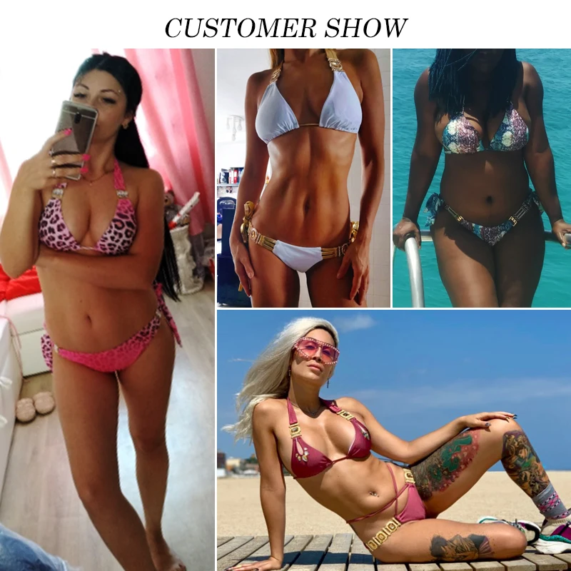 Bikinx бикини со змеиным принтом mujer купальный костюм треугольный сексуальный женский купальник пуш-ап купальник женский купальный костюм микро бикини Новинка