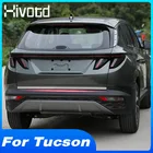 Hivotd отделка задней двери, дверь заднего багажника, нержавеющая сталь, литье, внешние аксессуары, украшение для Hyundai Tucson NX4 2021 2022