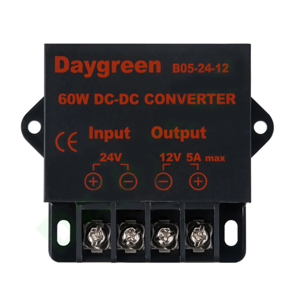 60 Вт 5A DC 12V 24V to 5V преобразователь трансформатора понижающий модуль напряжения