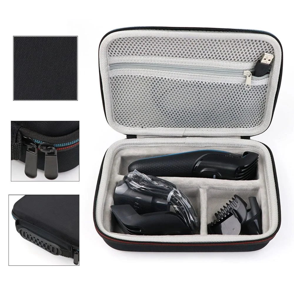 

Hair Clipper Storage Case Carrying Box Shockproof Organizer Shaver Kit Eva Hard Case Storage Bag for Braun Mgk 3020/3060/3080
