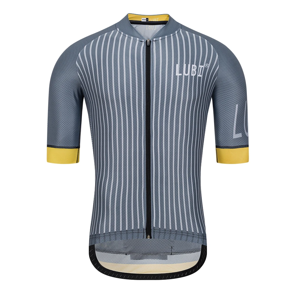 

Желто-серая мужская Профессиональная летняя велосипедная футболка LUBI с коротким рукавом, рубашка для горного велосипеда, одежда для гонок ...
