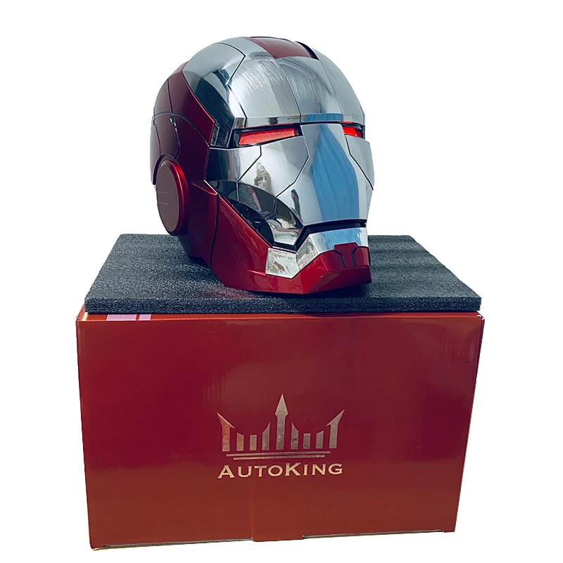 

Genuine Electronic Iron Man Mk5 Helmet English & Chinese Voice Control Adult Head Circumference 60cm New Year Gifts For Friends