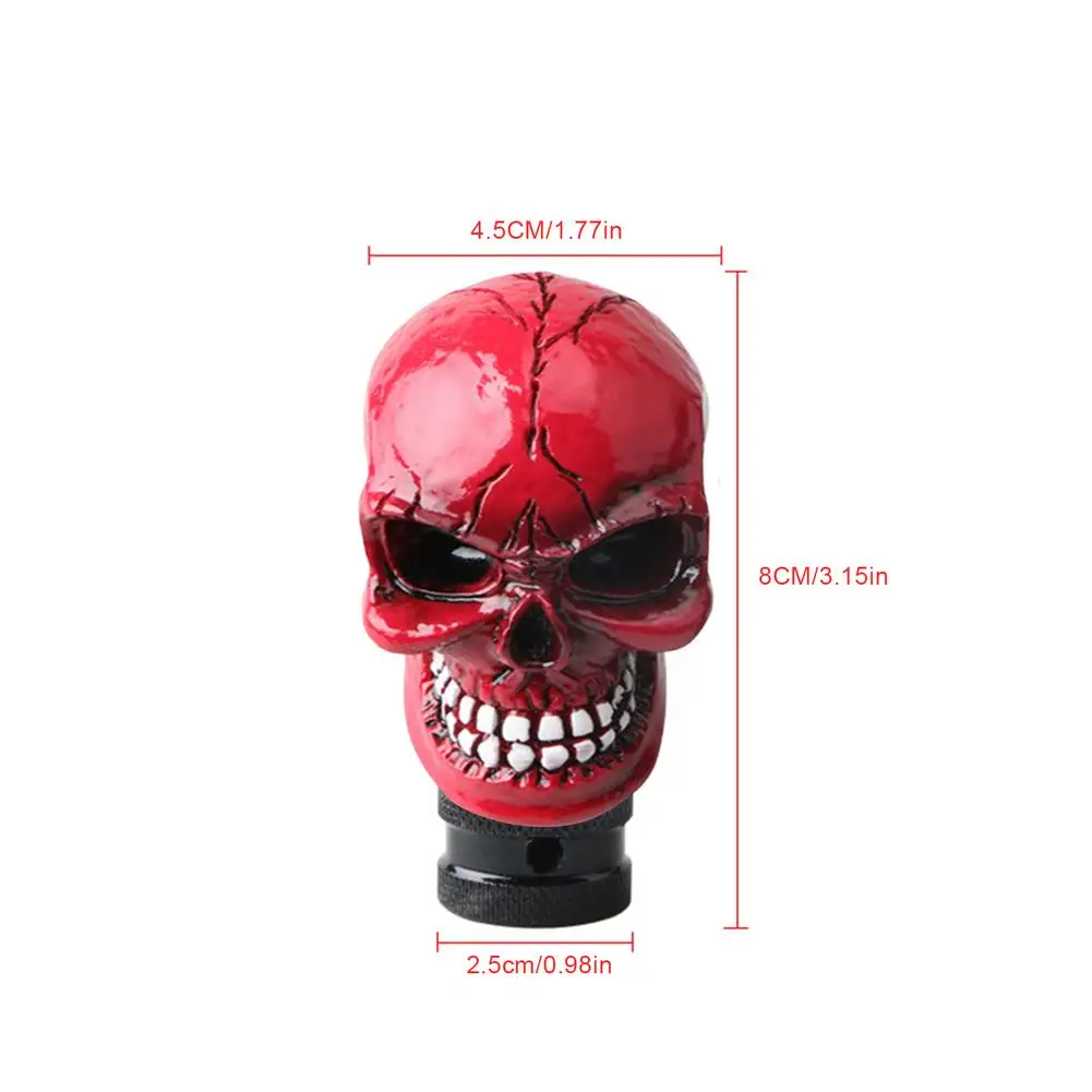 

Universal Car Gear Shift Knobs Skull Head Gear Manual Transmission Gear Shifter Lever With LED Light Car Modified Accessories