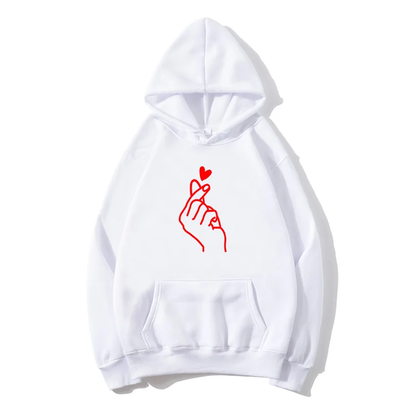 Women autumn Sweatshirt print Than Heart Students Loose Leisure Sports Hoodie Lovers Long sleeve Couple Sweatshirts S-3XL