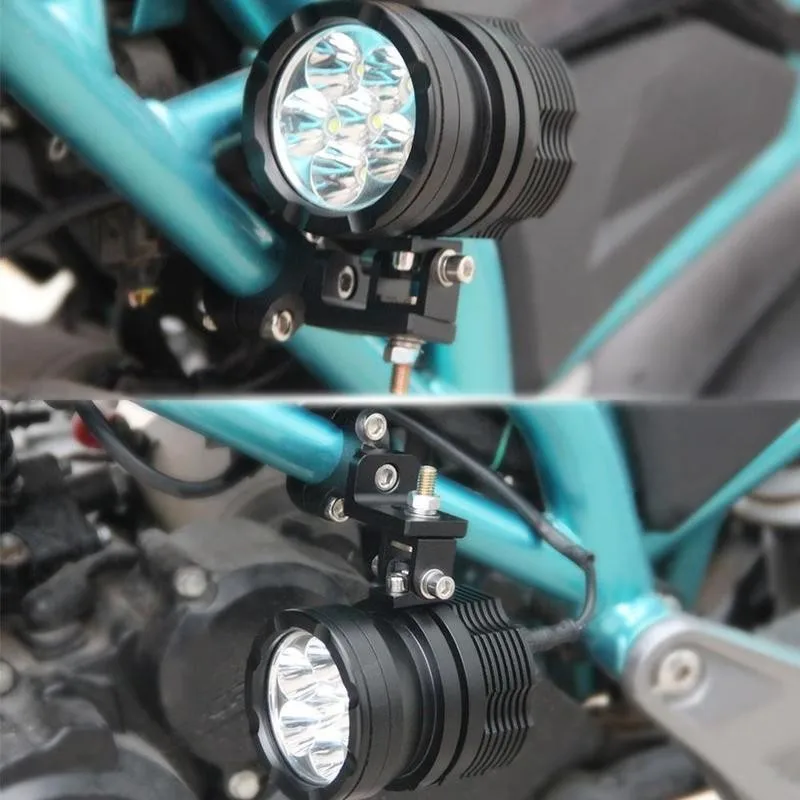 22mm Motorcycle Headlight Bracket Spotlight Holder Universal Handlebar Tube Clamp for Cafer Racer Chopper TG80 1pc images - 6