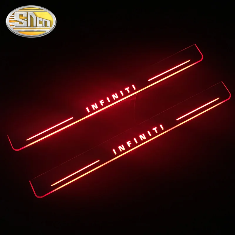 SNCN Автомобильный светодиодный дверной порог для Infiniti QX60 JX35 2011 2015 ультра тонкая