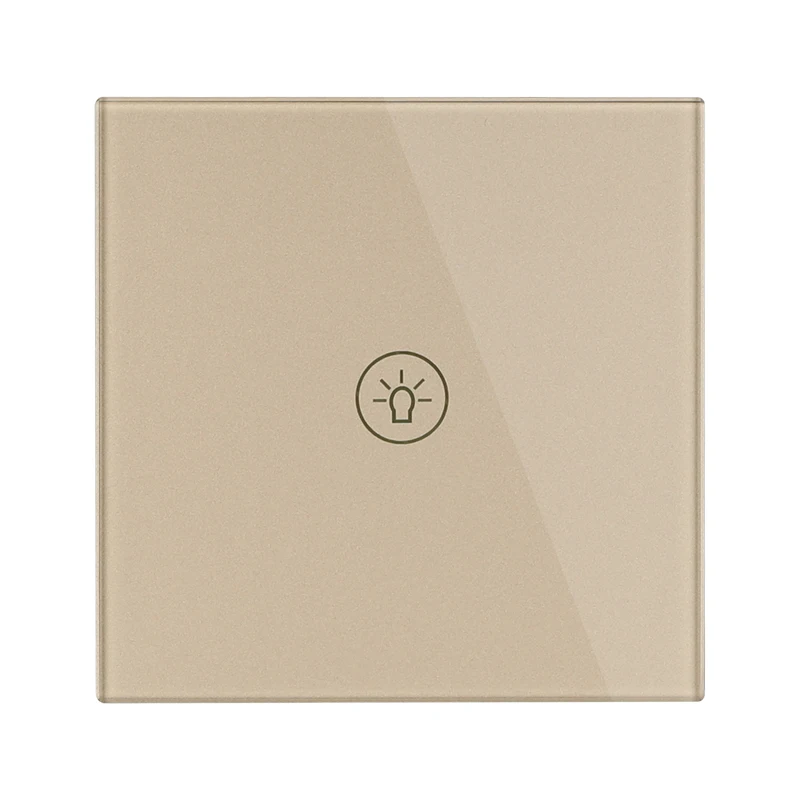 Настенный сенсорный выключатель стандарта ЕС панель из хрустального стекла 1