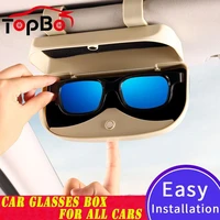 auto car sunglasses storage case holder organizer car sun visor glasses storage box glasses holder auto accessories