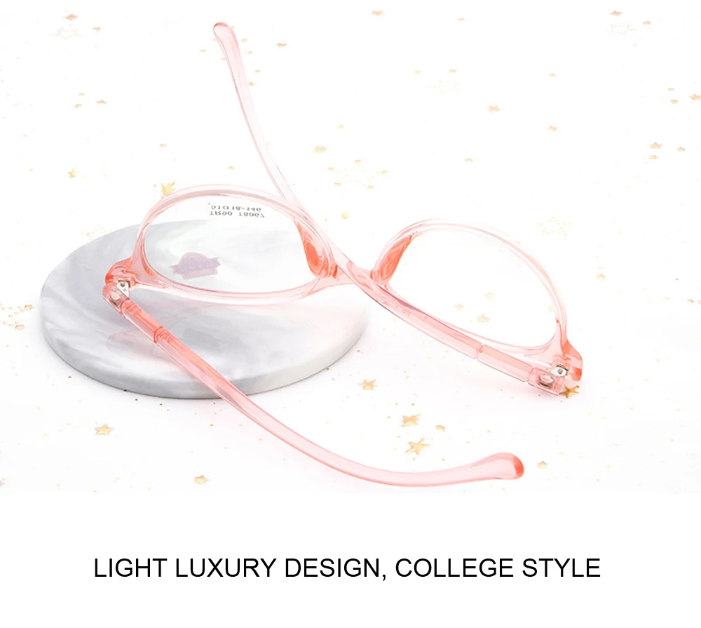 Прозрачные оправа для очков детская розовая очки BSX8067 может сделать рецептурные линзы студенческие милые очки декоративные очки