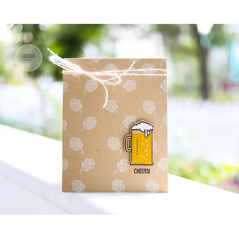 

Celebrate Cup Cheers New Metal Cutting Dies & Stamps Scrapbook Dariy Decoration Stencil Embossing Template DIY Greeting Card