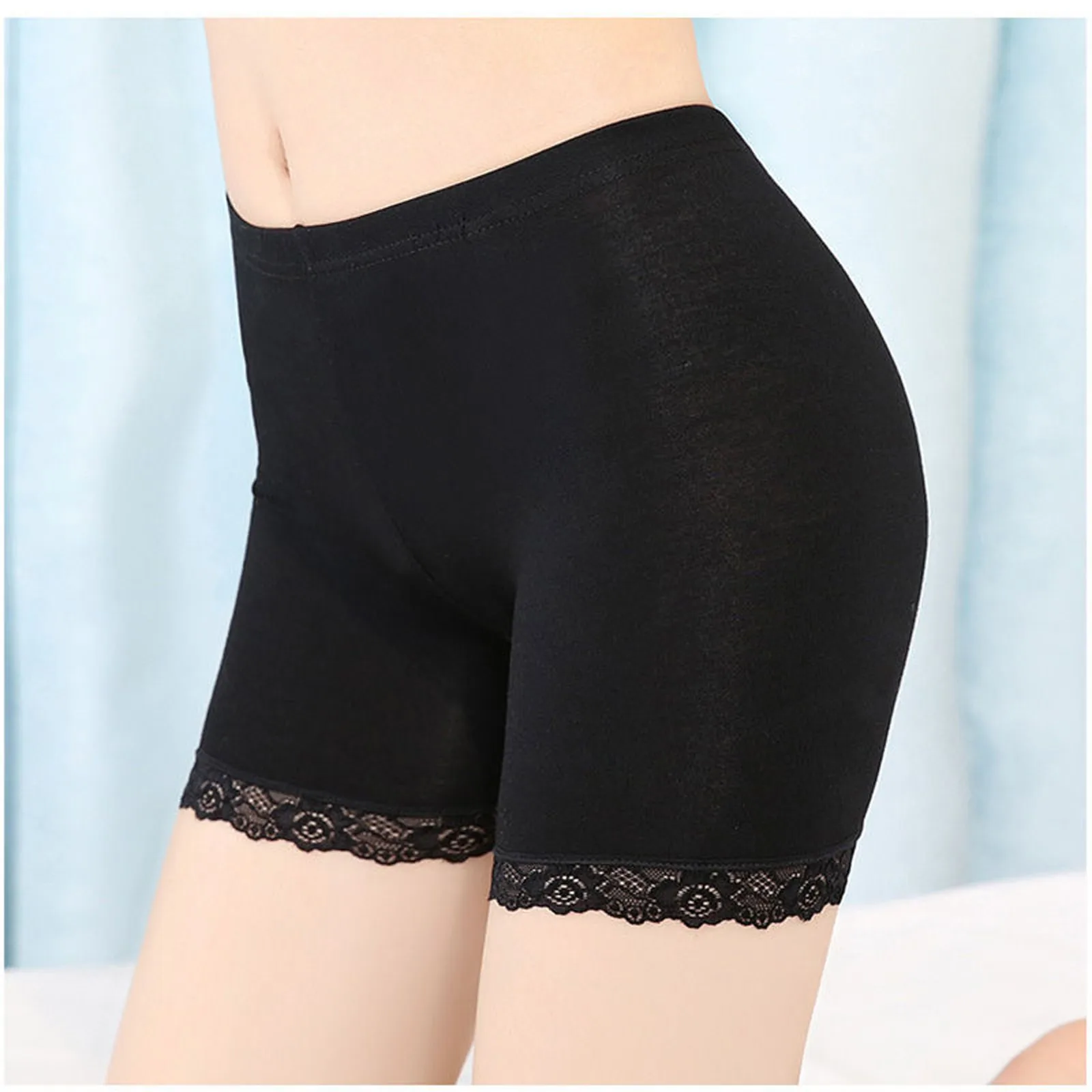 

Modern Fashion Moda Lace Safety Pants Ladies Leggings Anti-Empty Boxer Shorts#20