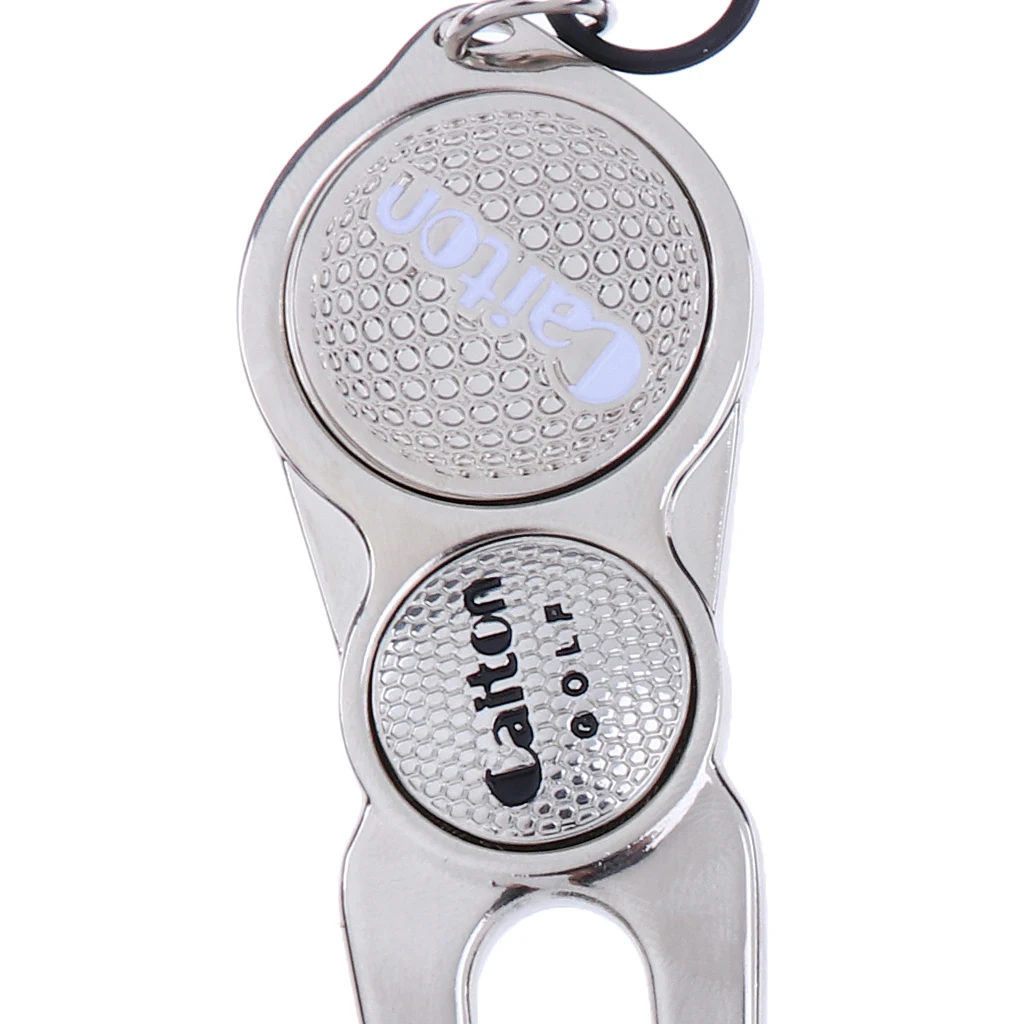 

Portable Golf Divot Repair Tool with Detachable Ball Marker Zinc Alloy