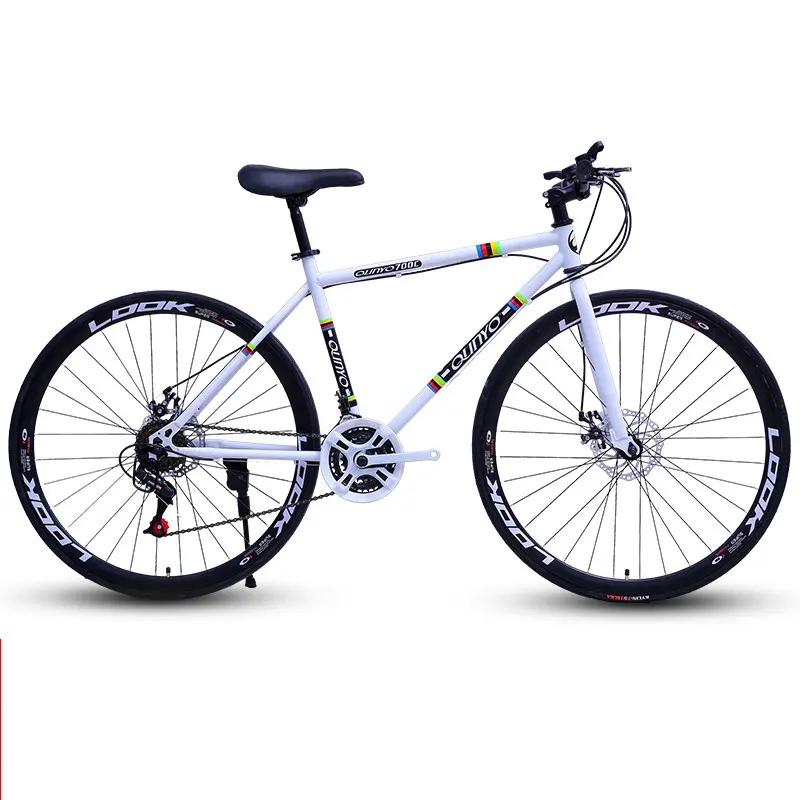 

Road Bike Bicycle Double Disc Brake Speed 26 Inch Dead Fly Fixed Gear Man and Women Adult Students New