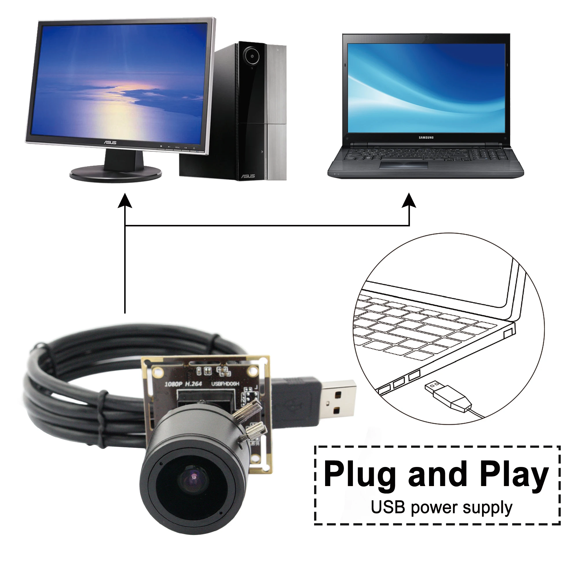 1920*1080p 30fps H.264 hd CMOS AR0330 2.8-12mm varifocal manual zoom mini usb camera module with Audio for machinary equipment - купить по