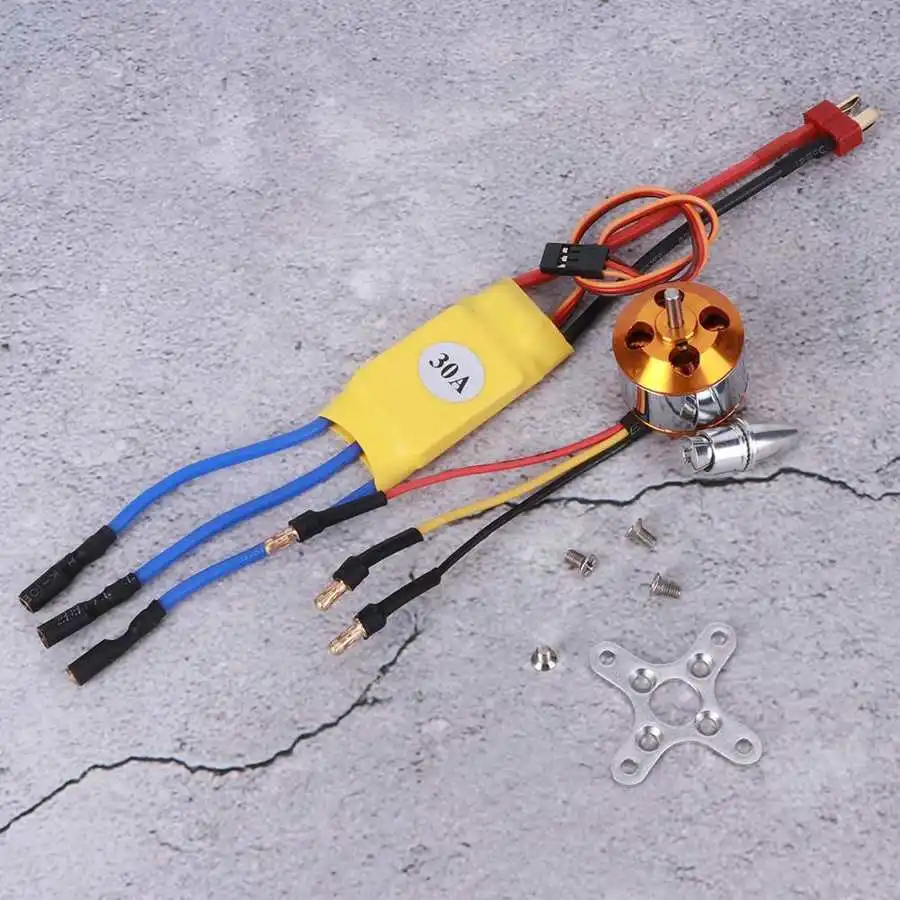 Запчасти для радиоуправляемых моделей 30A ESC Yellow + A2212 KV1000 / KV1400/KV2200 бесщеточный