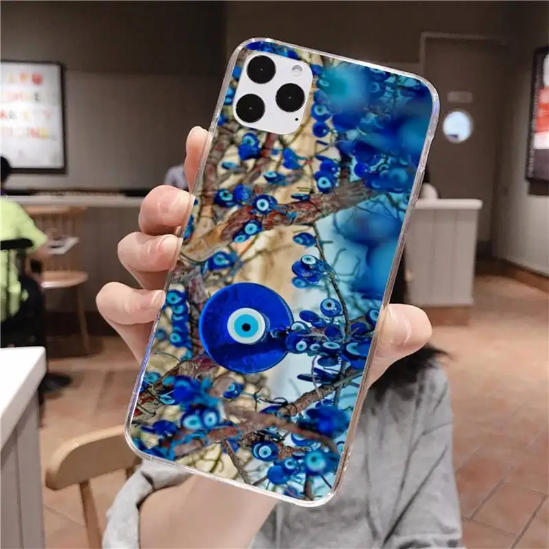 fashion evil eye phone case for iphone 12 11 pro max mini xs max 8 7 6 6s plus x 5s se 2020 xr silicone soft cover free global shipping