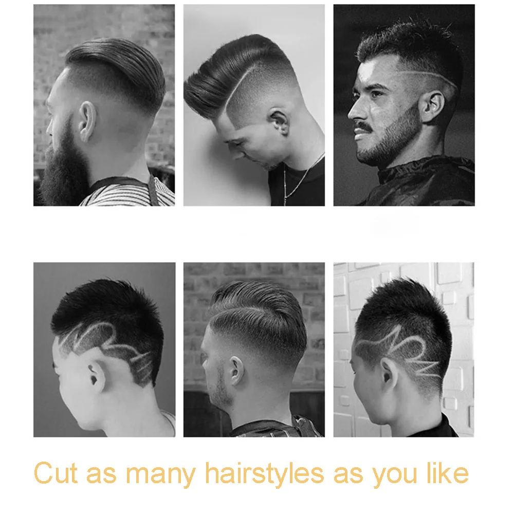 

Professional Hair Clippers Trimmer Mens Barber Hair Cutting Kit Machine Cordless With High Quality