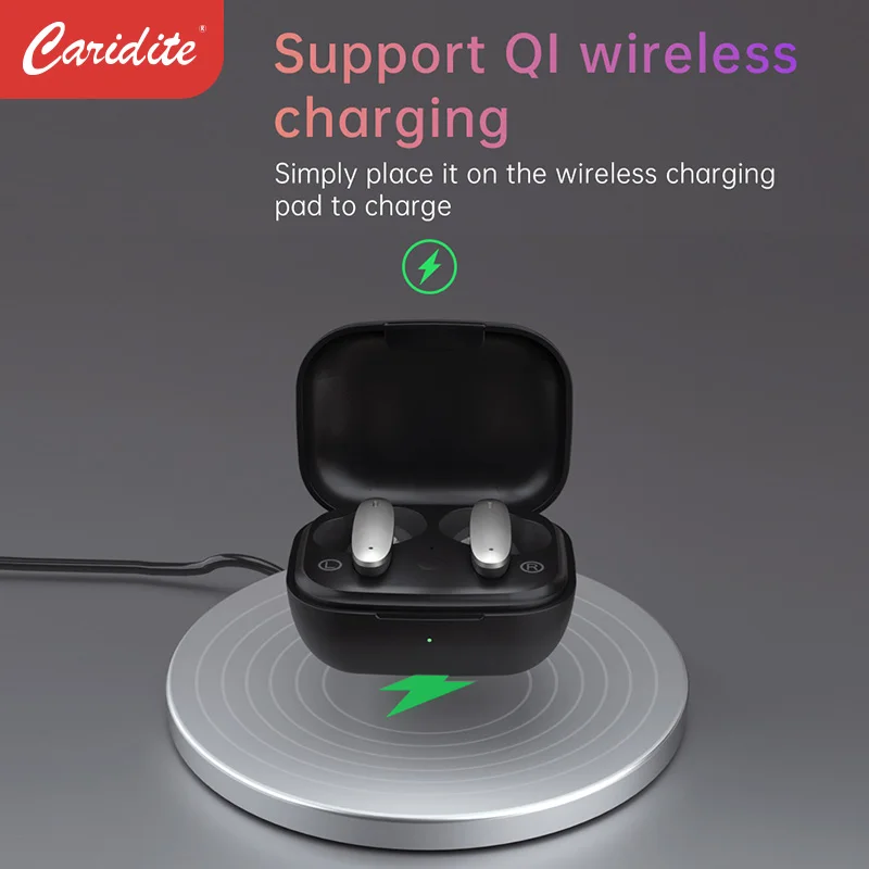 Caridite Популярные Поддержка Qi Беспроводной зарядки спортивные Bluetooth наушники Шум