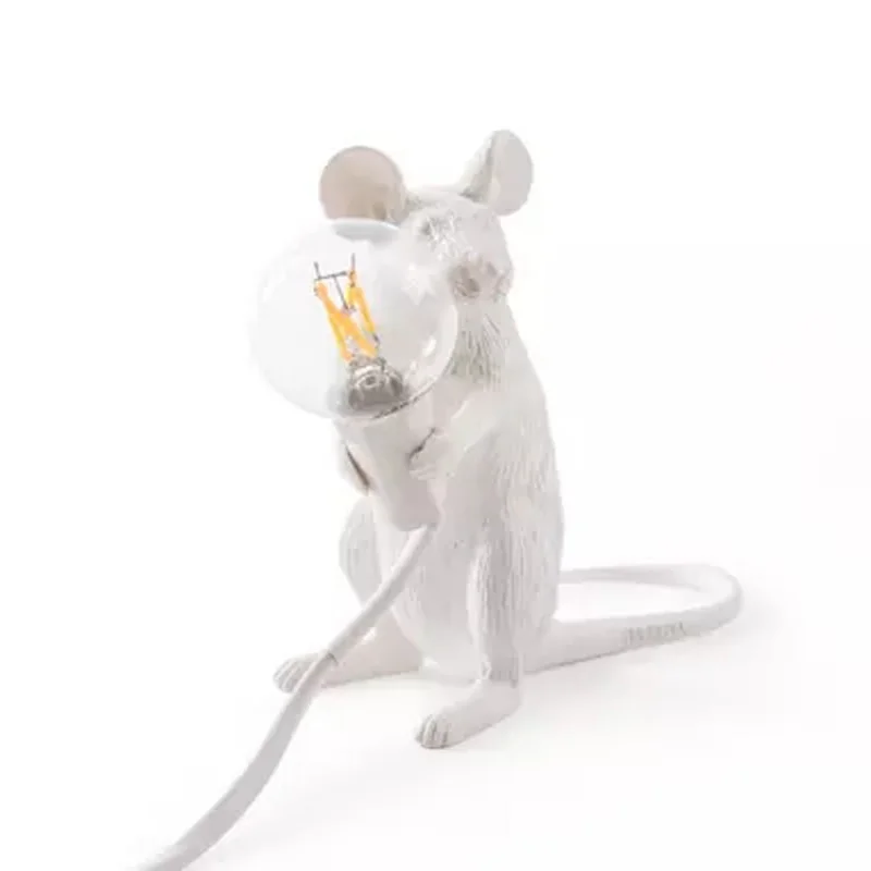 

Modern Resin Mouse Table Lamp LED E12 mouse Table Lamps Desk Nordic Kids' Room Decor LED Night Lights EU/AU/US/UK Plug