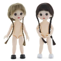 ob11 body white skin 112 bjd baby doll 13 joints movable 16cm cute nude children play house diy dress up accessories toy