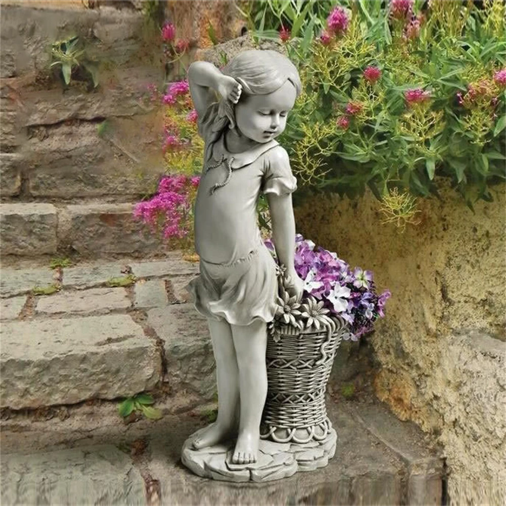 

Jacquard Basket Little Girl Decoration Natural Environmental Protection Exquisite Retro Garden Decoration тигр символ 2022 года