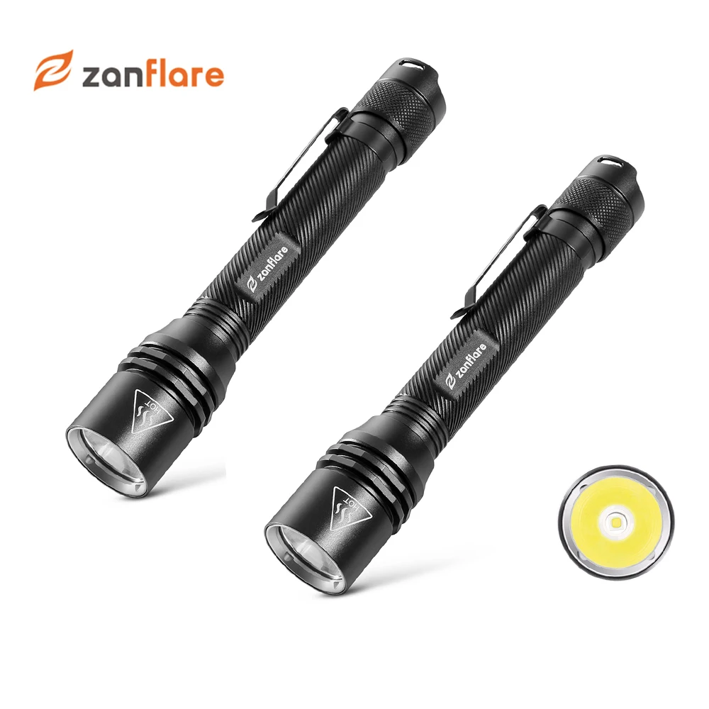 2pcs 2* светодиодный фонарик, светодиодный фонарь zanблик F2 Cree XP-G2, IP68 водостойкий Мощный тактический фонарь, 6000-6500 K/4500-5000 K - Испускаемый цвет: 2pcs