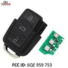 3 кнопки 433 МГц434 МГц удаленный ключ для ключа Часть # 6QE 959 753 для VW FOX GOL 2009 года +