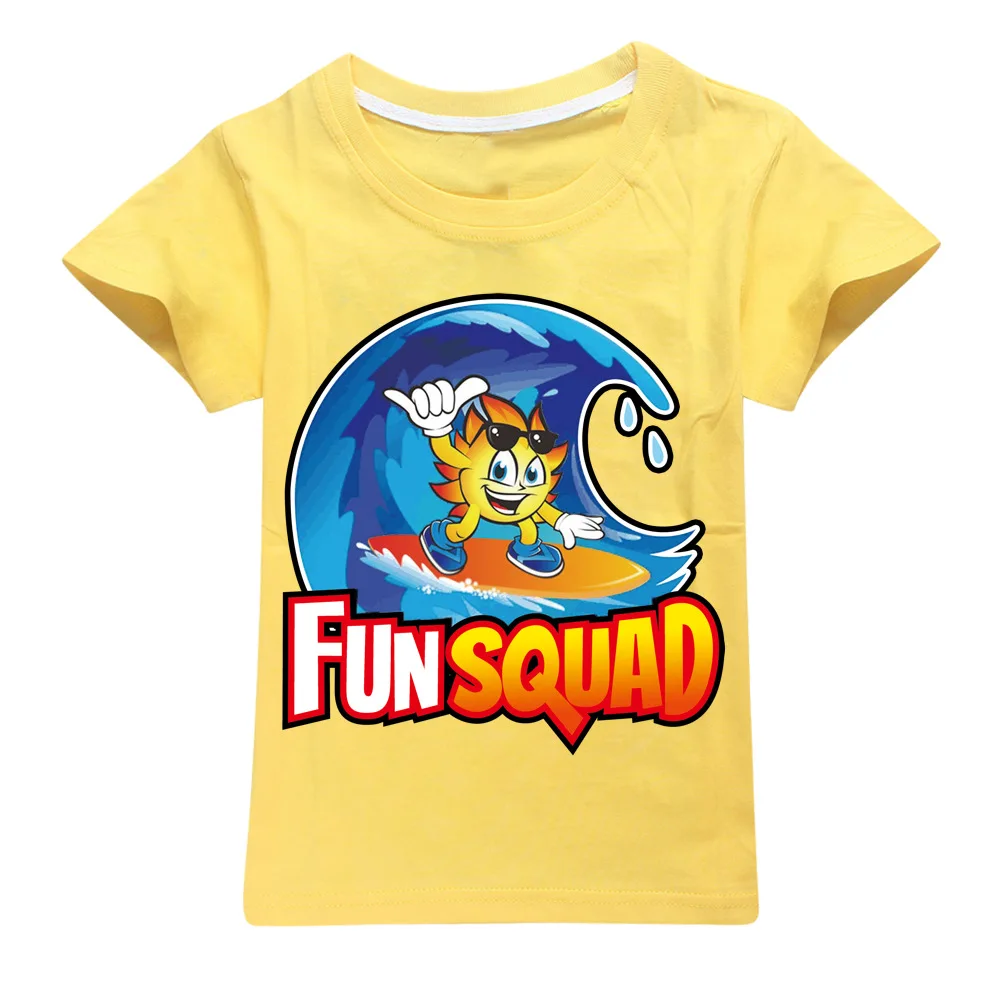 Детские летние новые футболки для мальчиков с забавным принтом игровых команд