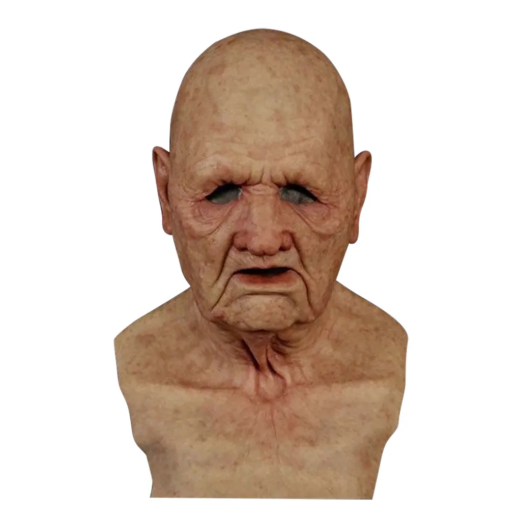 

Halloween Holiday Funny Masks Supersoft Old Man Adult Mask Latex Another Me-The Elder Cosplay Party Props Novelty Gag Toys W*