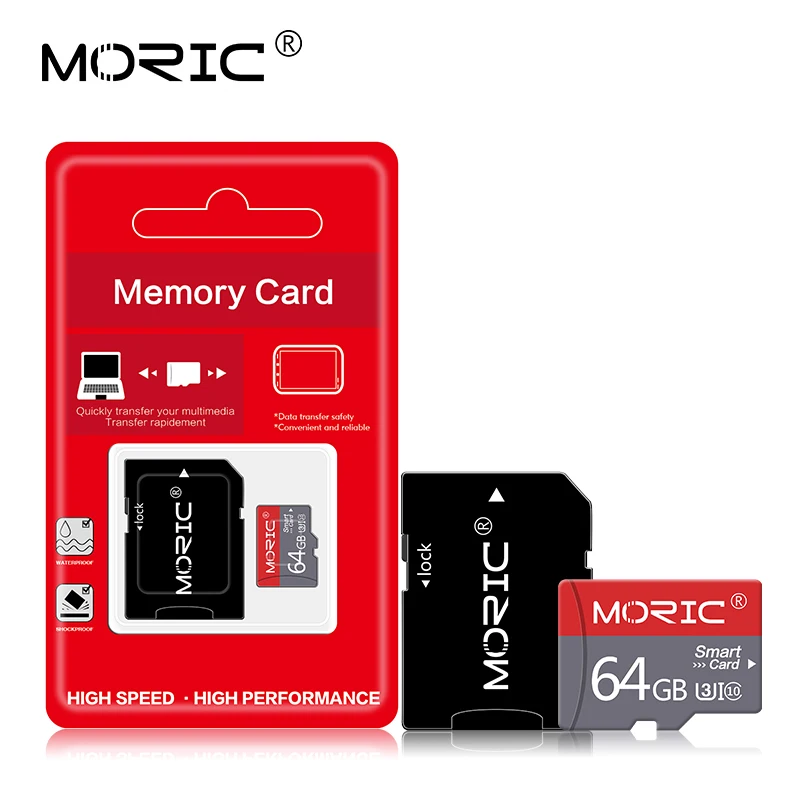 

Карта памяти Micro SD Moric, SD/TF флэш-карта, класс 10, 64 ГБ, 128 ГБ, 256 ГБ, 4 ГБ, 8 ГБ, 16 ГБ, 32 ГБ для смартфона/планшета/ПК