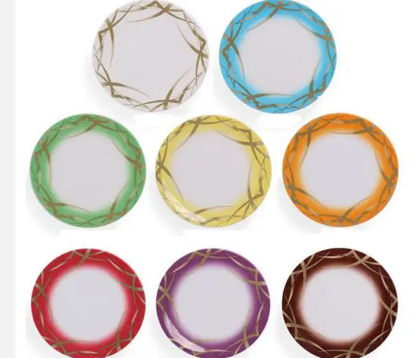 Японская еда суши меламиновая тарелка вращающееся блюдо для Круглые красочные